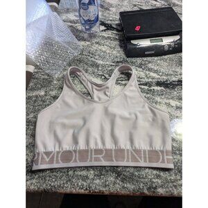 UA Women’s Under Armor Sports Bra Silver Grey Size Small
